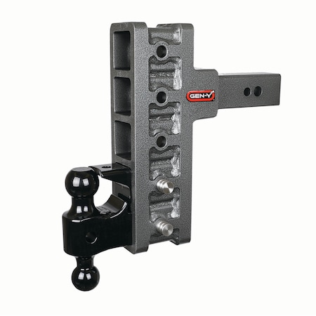 Gen-Y Hitch MEGA-DUTY 2.5 Shank 9 Offset Drop 3K TW 21K Hitch & GH-061 Dual-Ball & GH-062 Pintle Lock GH-925